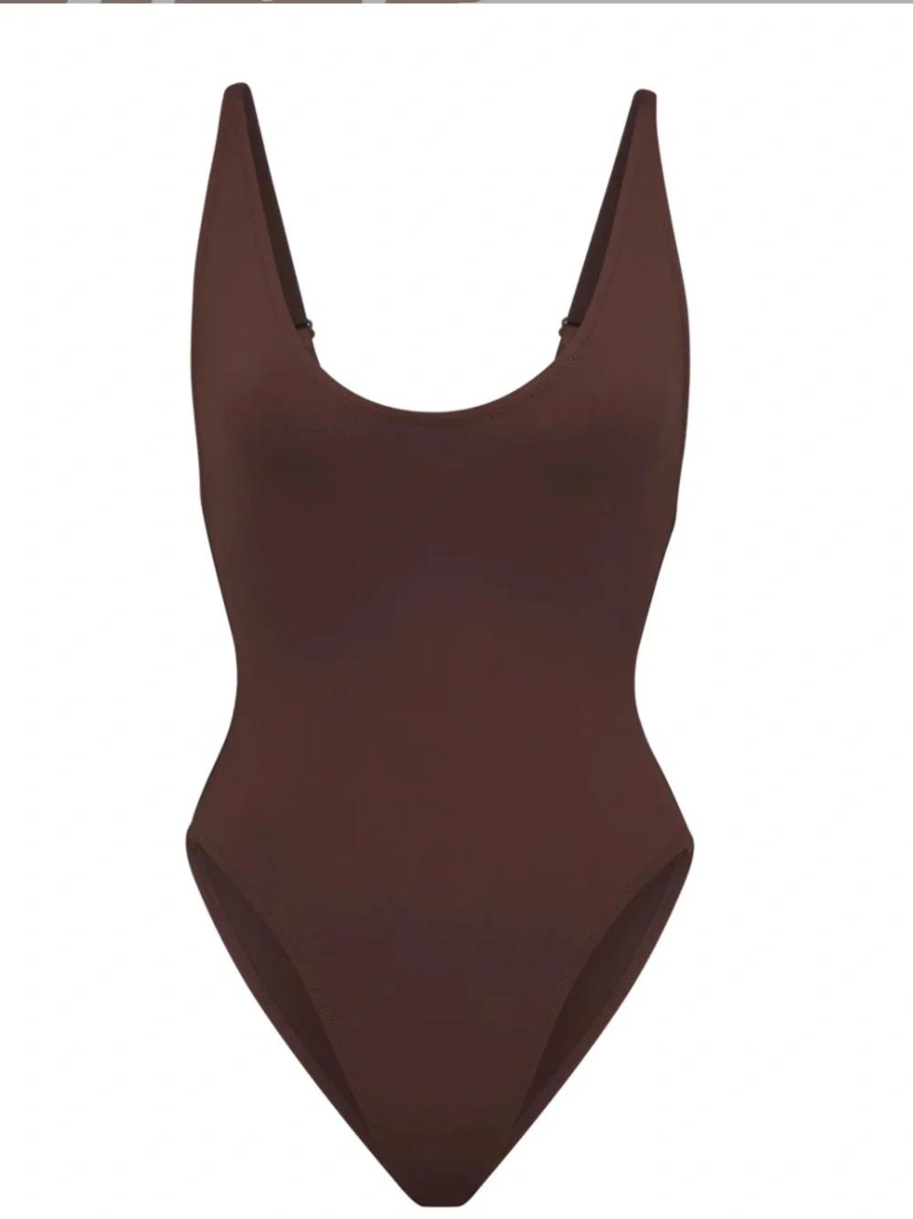 SKIMS Brown 1 piece bathing suit